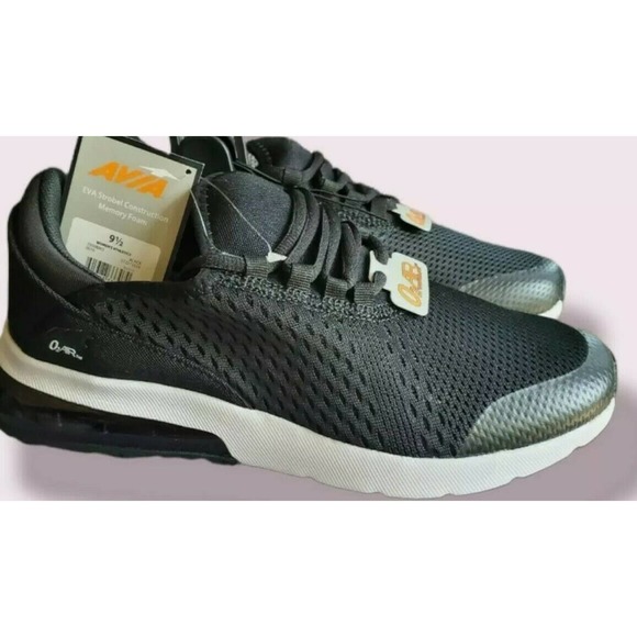 NWT Avia black mesh O2 sole/memory foam insole womens sneakers 7.5 - Picture 3 of 4